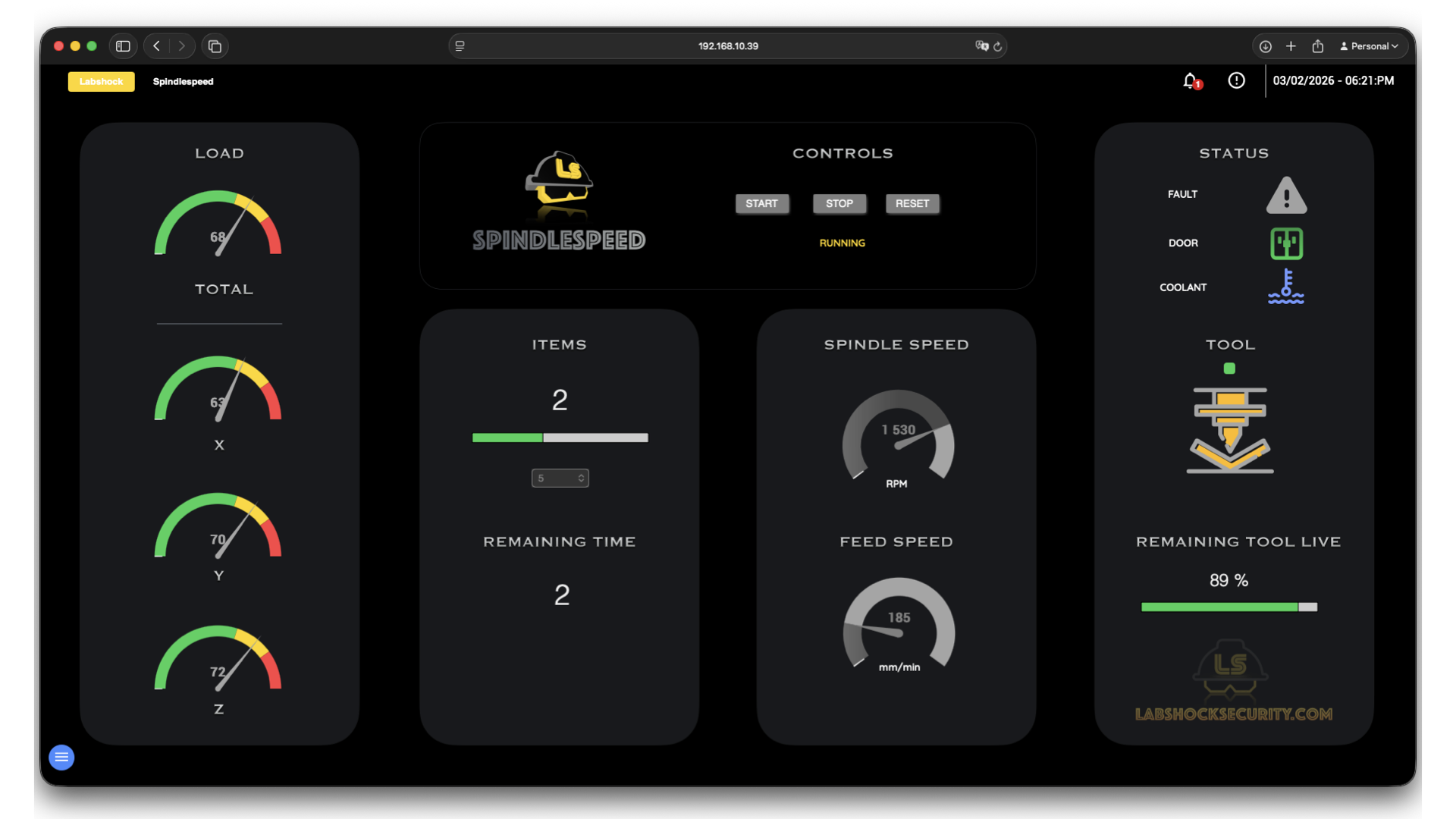 Spindlespeed
