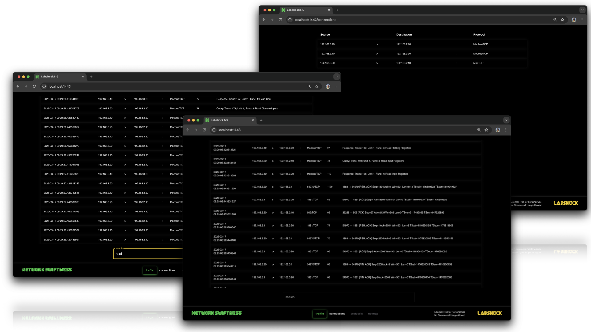 Network Swiftness OT IDS Interface