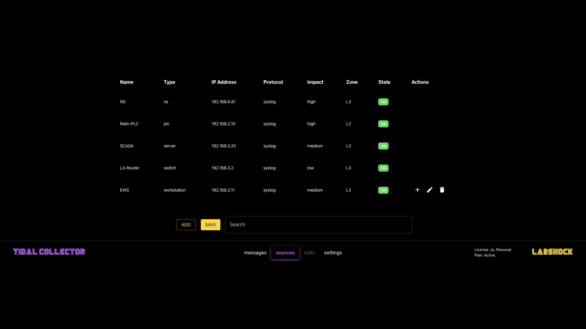 Labshock v1.4 — Tidal Collector